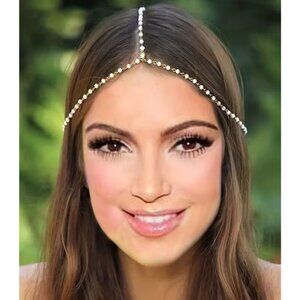 Bohemian Geometric & Chain Headband with Chains